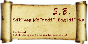 Sövegjártó Boglárka névjegykártya